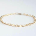 14k Gold Sequin Bracelet