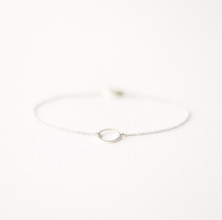 Sterling Silver Circle Chain Bracelet