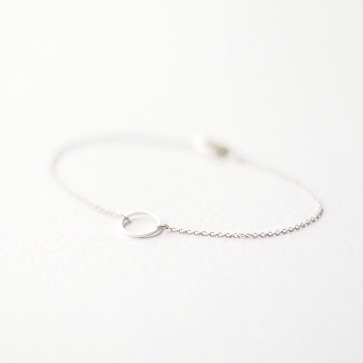 Sterling Silver Circle Chain Bracelet